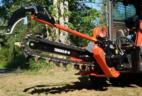 mini skid steer trenchers|kubota skid steer trencher attachment.